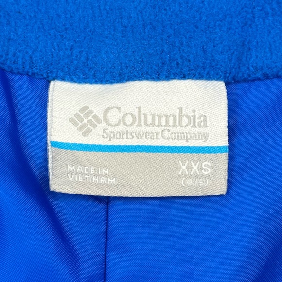 New Columbia Winter Snow Pants Snow Bibs XXS 4/5 Blue - Picture 4 of 17
